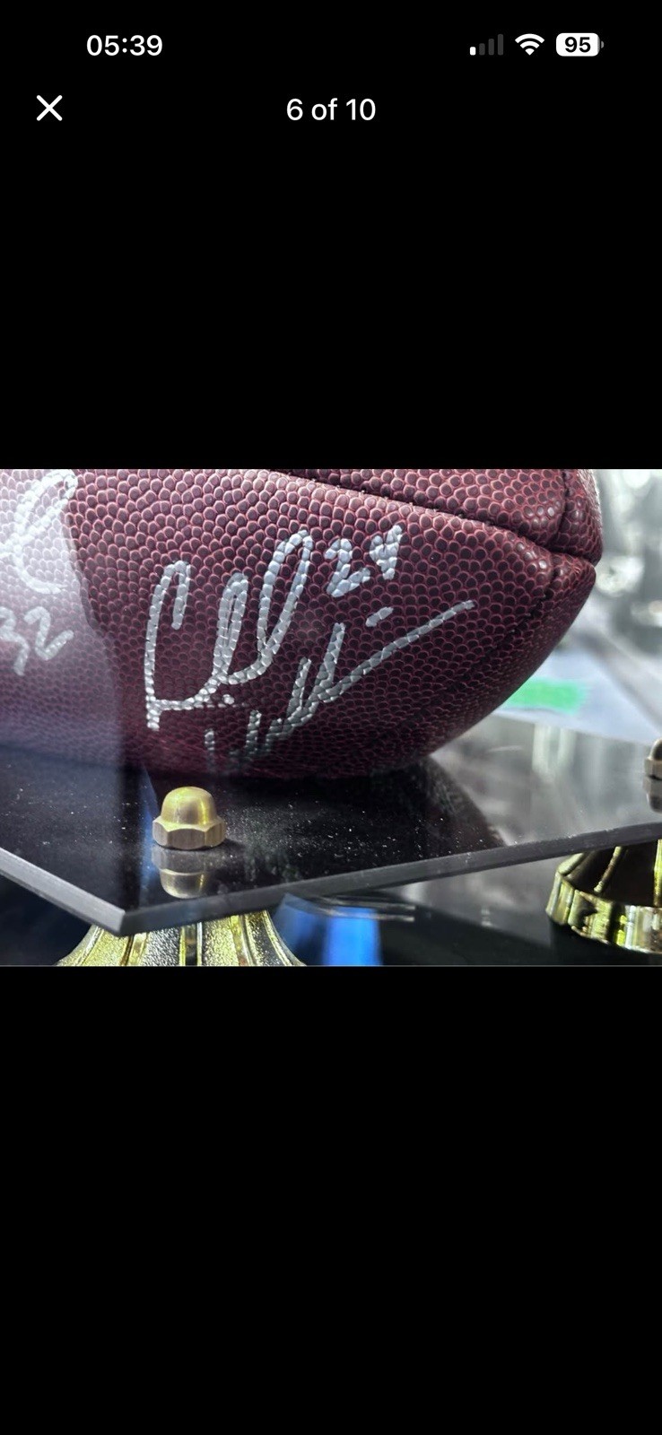 2005 Top 10 NFL Draft Picks Autographed Football