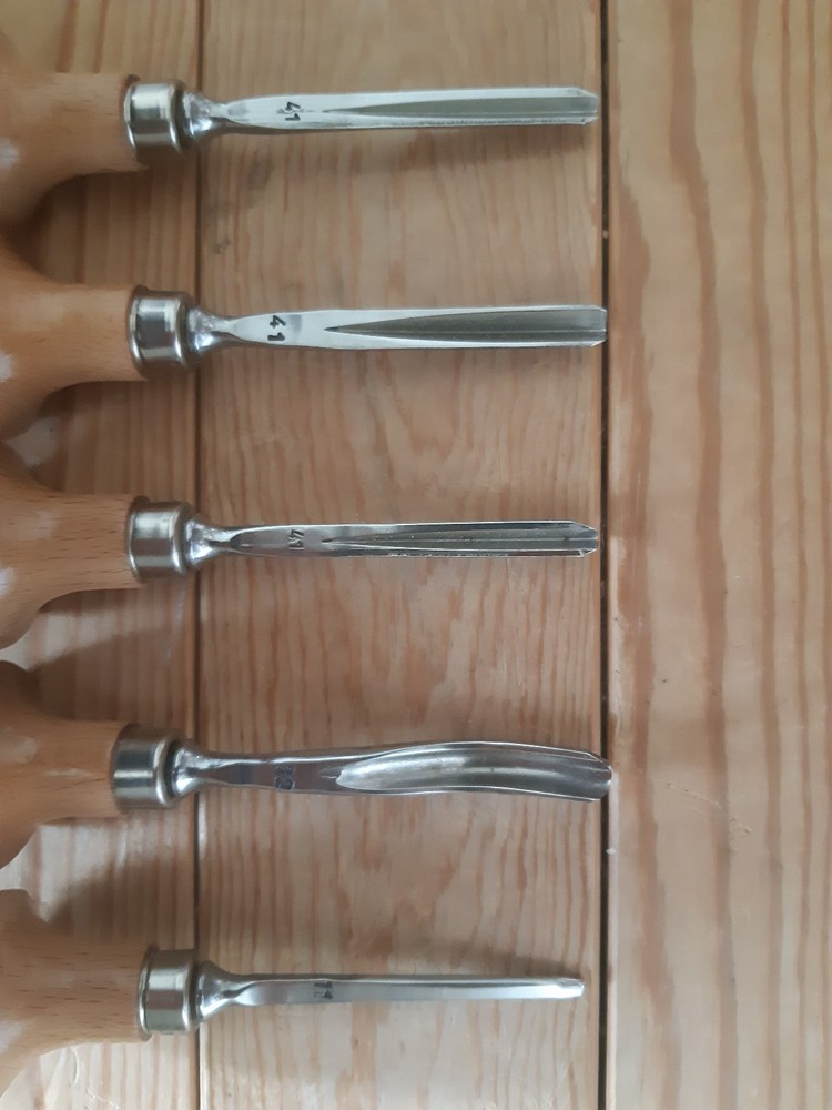 5x Stubai Woodcarving Palm Gouges