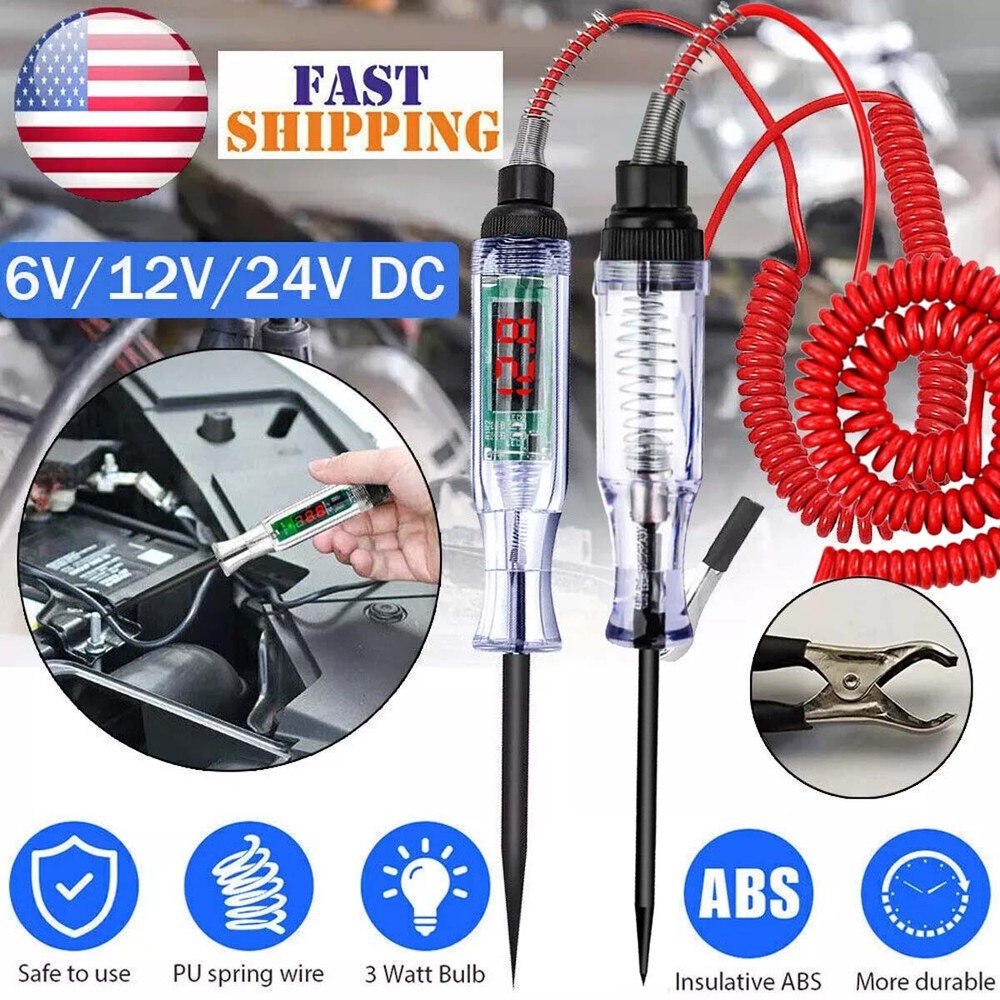 Digital Car Power Probe Circuit Electrical Tester Automotive Test Device System
