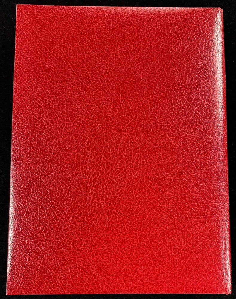 Anco GL-2000 Stamp Album, Red, 24 Pages, 9-Row Double-Sided Pages