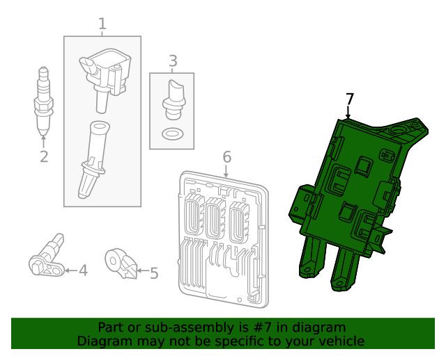 Genuine GM Engine Control Module Bracket 84031734