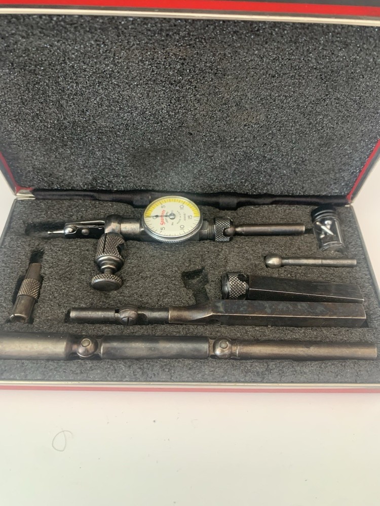Starrett No. 711 Last Word Dial Test Indicator .0005 Increments with Case