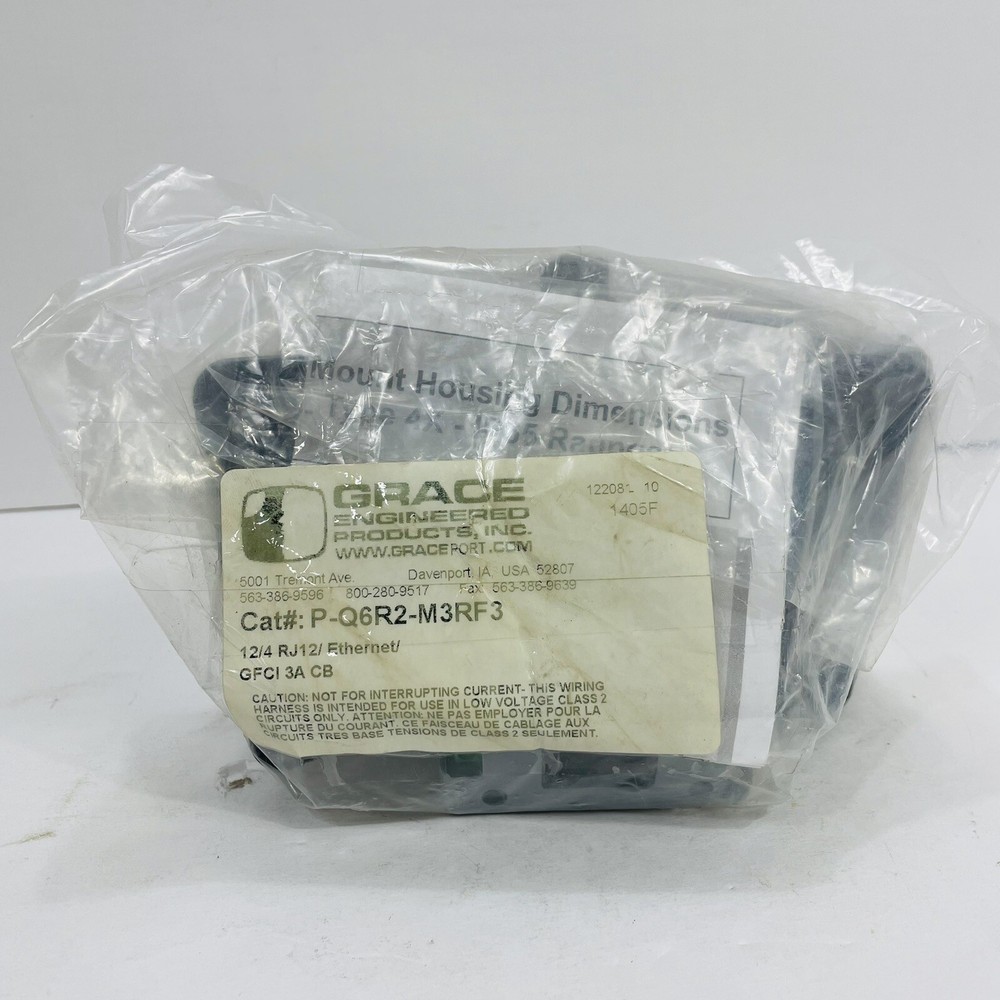 Grace Engineering P-Q6R2-M3RF3 Remote Access Interface 12/4 RJ12 Ethernet GFCI