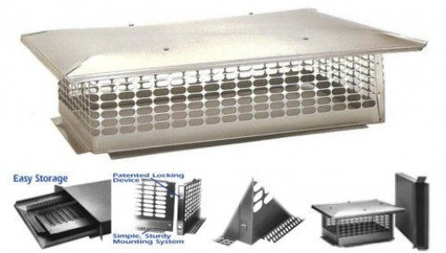 Multi Flu Cement Down Chimney Cap Check Sizes 20"x20"to20"x60"
