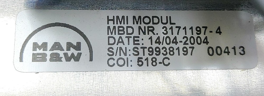 MAN B&W 3171197-4 Controller Indicator Panel 0714