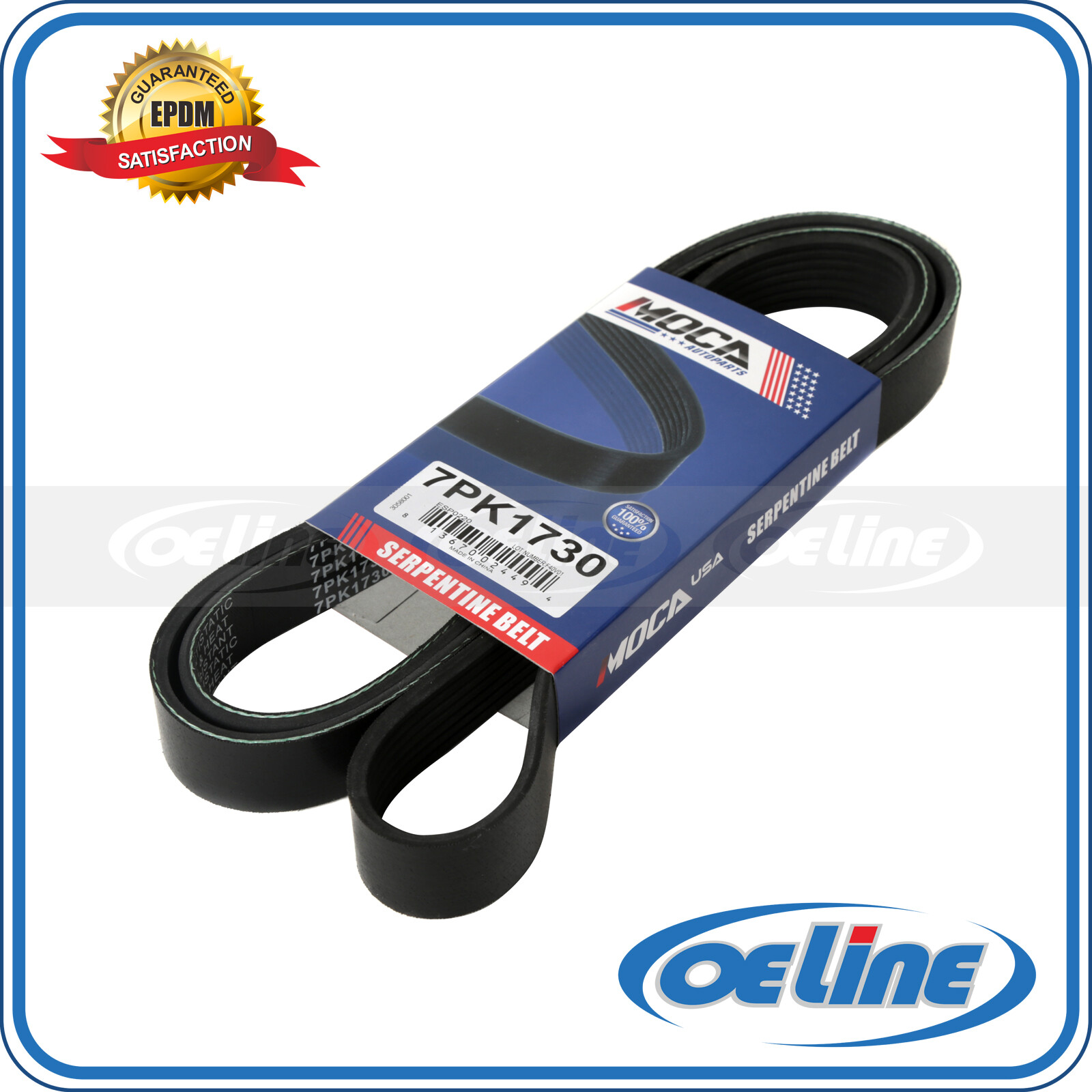 EPDM Serpentine Belt 7PK1730 For 02-06 Acura RSX Honda CR-V 2.0L 2.4L GAS DOHC