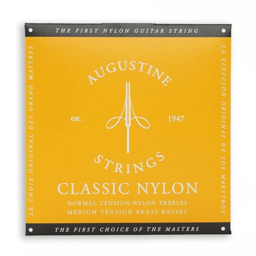 Augustine Classic Gold Nylon Guitar Strings - Medium Tension - 1 Set