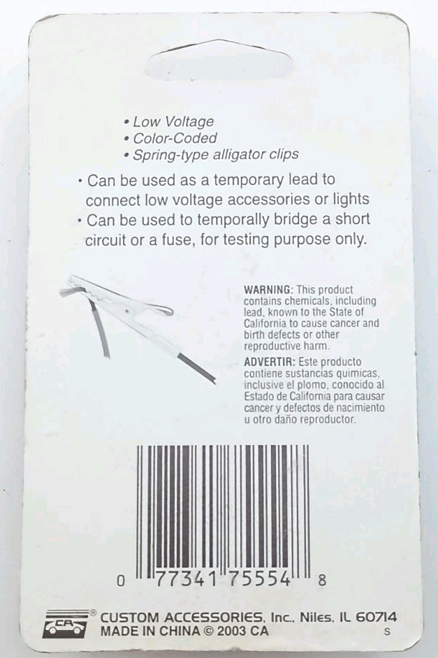 Electro-Tek Electrical Test Leads with Alligator Clips