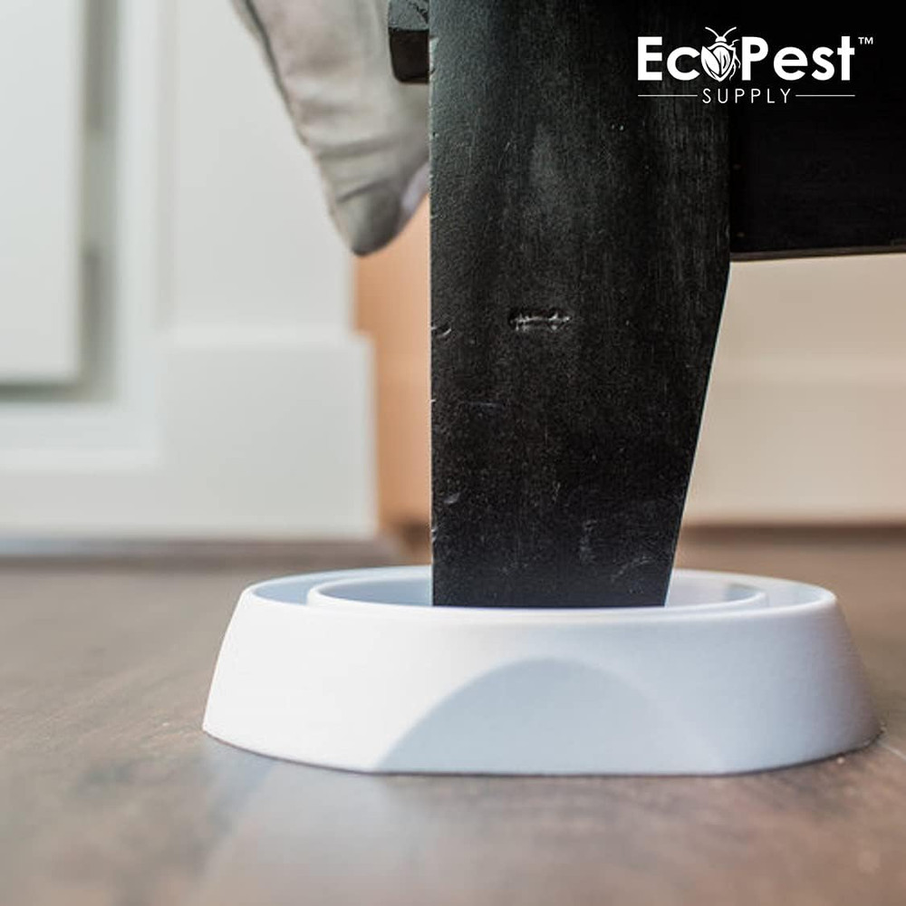 Bed Bug Interceptors – 4 Pack | Bed Bug Blocker (Pro) Interceptor Traps (White)