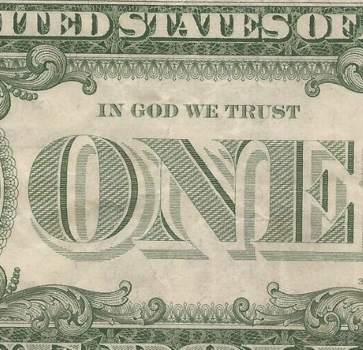1957A *with motto* SILVER CERTIFICATE