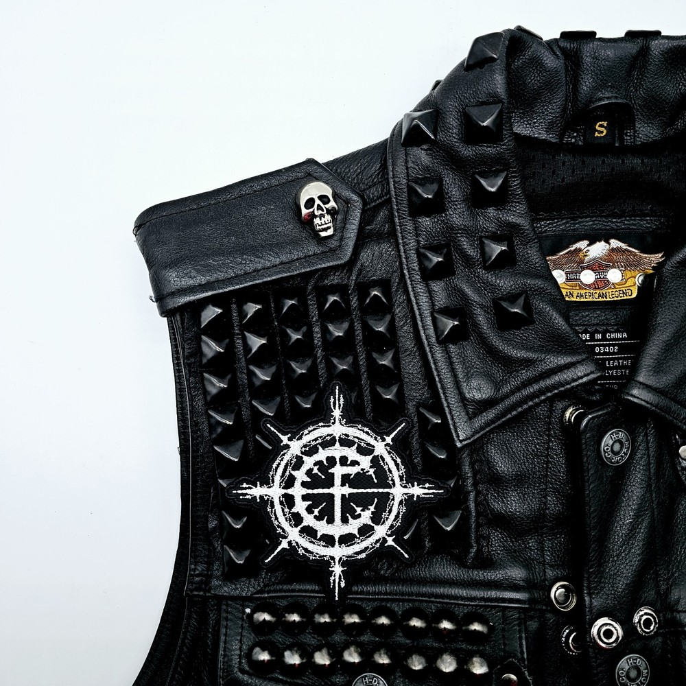 Carpathian Forest White Shaped Logo EMBROIDERED PATCH