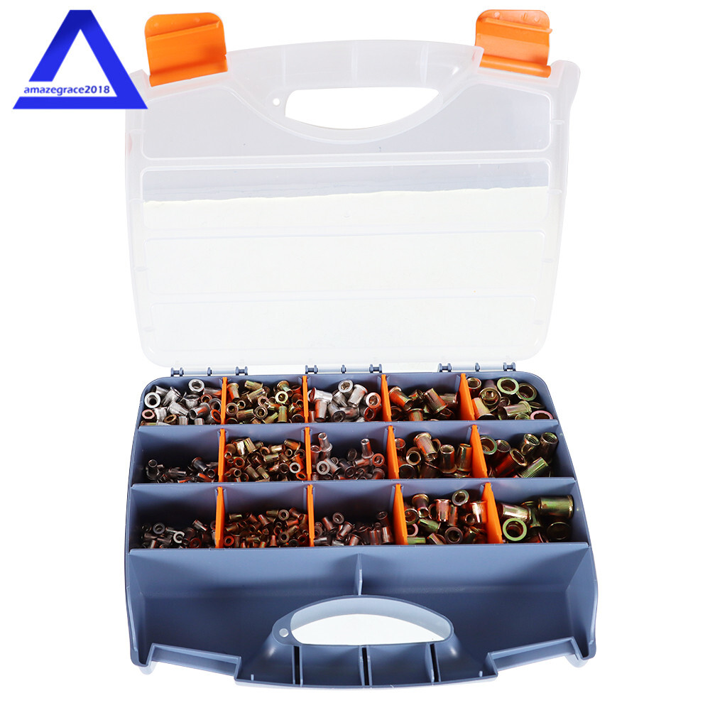 900PCS M3 - M10 Rivet Nut Gun Kit Rivnut Tool Nut Setter Thread Setting Nutsert