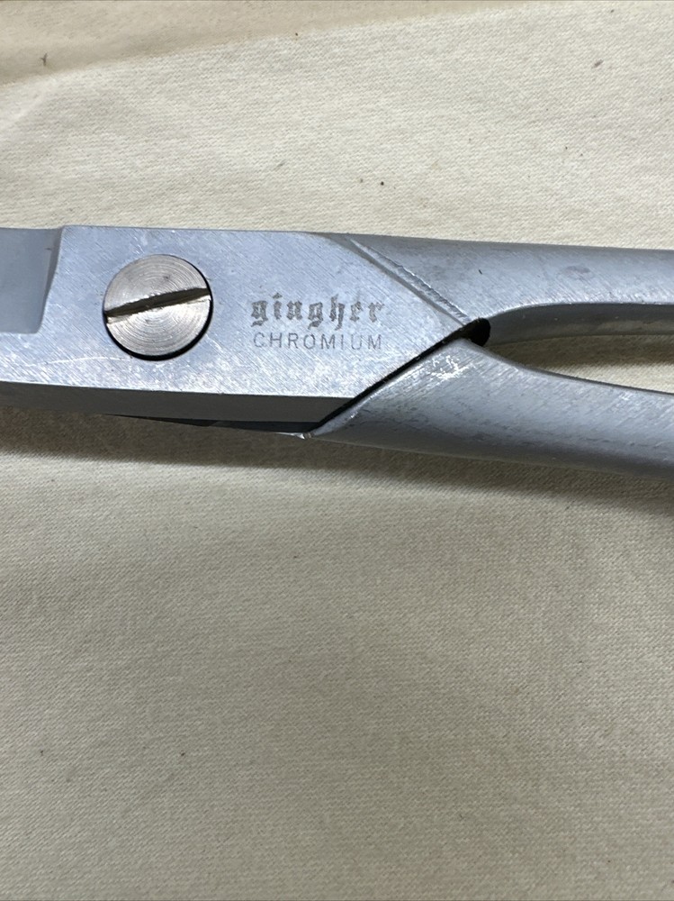 Gingher Knife Edge Chromium Shears 8"-With Sheath ~ SHARP!