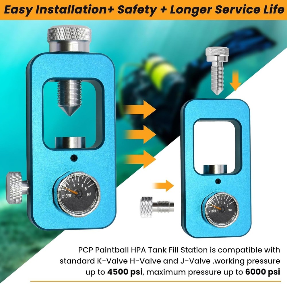 DIN Valve Scuba Adapter for Underwater Activities