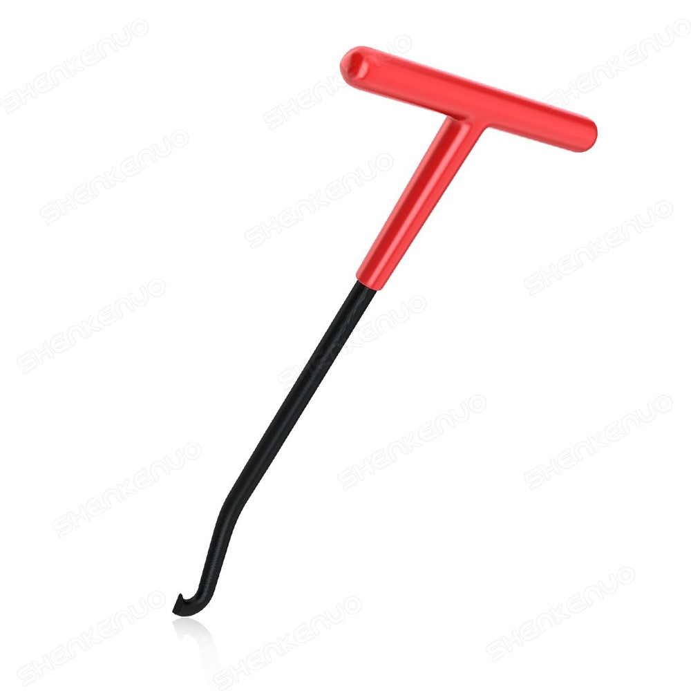 T-Shaped Exhaust Spring Puller with Rubber Grip - Essential Tool for Motorcycles