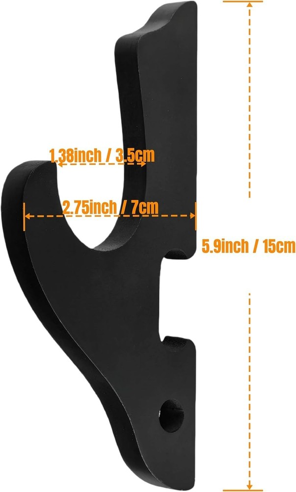 2/Set Sword Hook Wall Mount Samurai Sword Hanger Display Holder Adjustable fo...