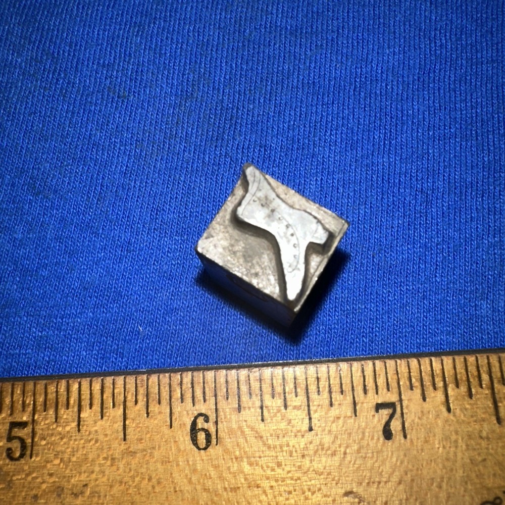 Printing Block “ Womans Boot “ Lead Block Old Boot