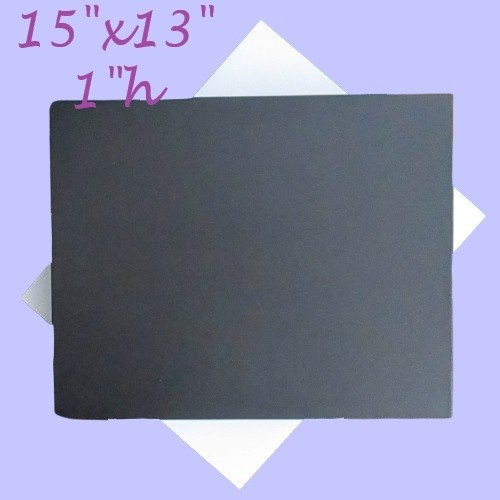 Matte Black Gift Box 15"x12"x2"h Solid Cardboard Display Packaging