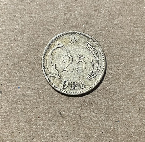 Denmark - 1891 Silver 25 Ore - Nice
