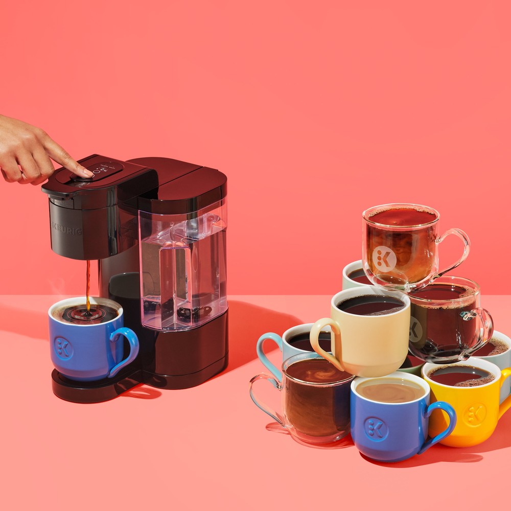 new， K-Express Essentials Red Single-Serve K-Cup Pod Coffee Maker