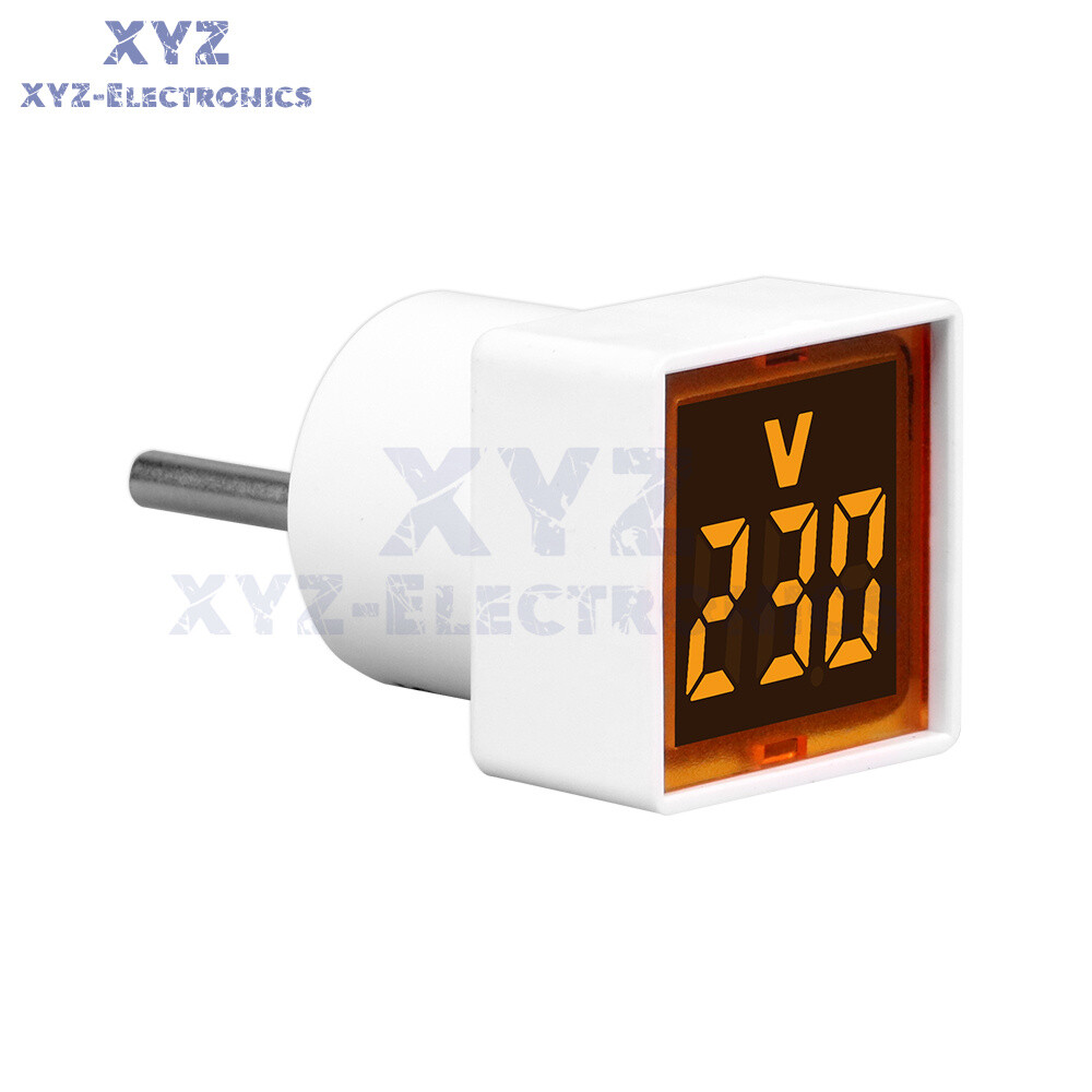 230V Digital AC Voltmeter Indicator Voltage Meter Measure 50-500V Socket Tester