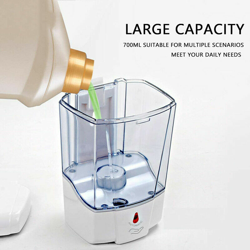 Automatic Foam & Soap Dispenser Sensor Bottle Soap Box Wall Mounted 700ml