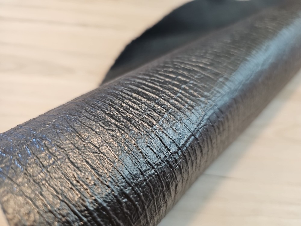 2-3oz METALLIC GRAPHITE S-SHOULDER LEATHER HIDE MEDIUM SOFT SHEET,PANEL 8-9+sqf