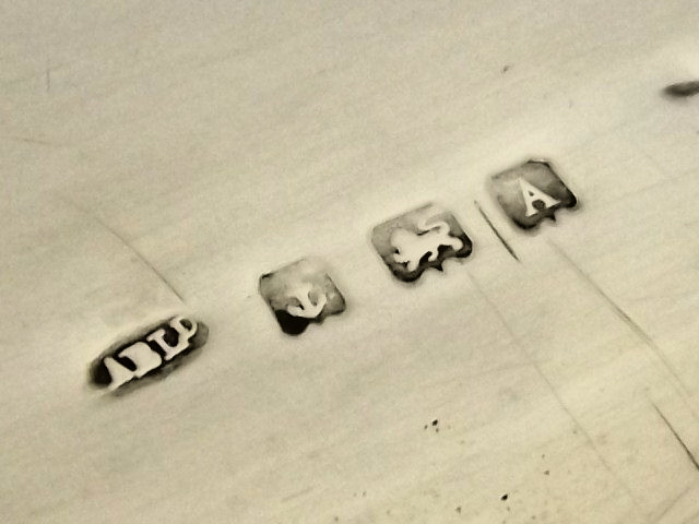 ANTIQUE HARROD'S STERLING SILVER CLOCK, BEDSIDE/ DESK CLOCK BIRMINGHAM 1925