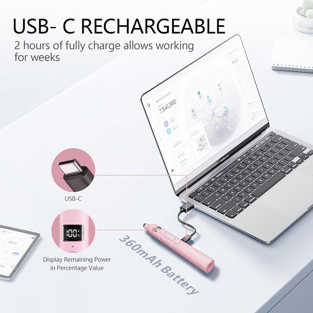 Norwii N21 Bluetooth Presentation Clicker with Telescopic Teaching Pointer, Pres