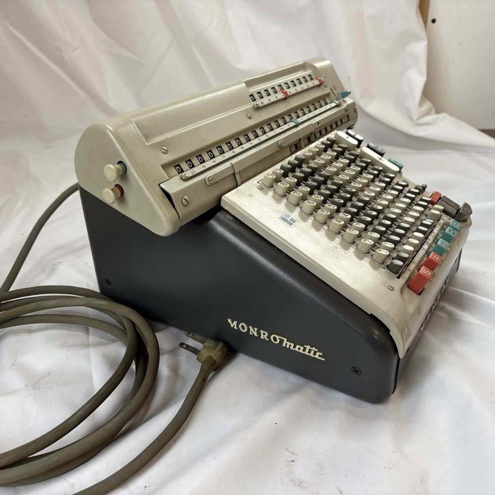 Monroe Electromechanical Calculator Monromatic AddingMachine 1940s 50s UNTESTED