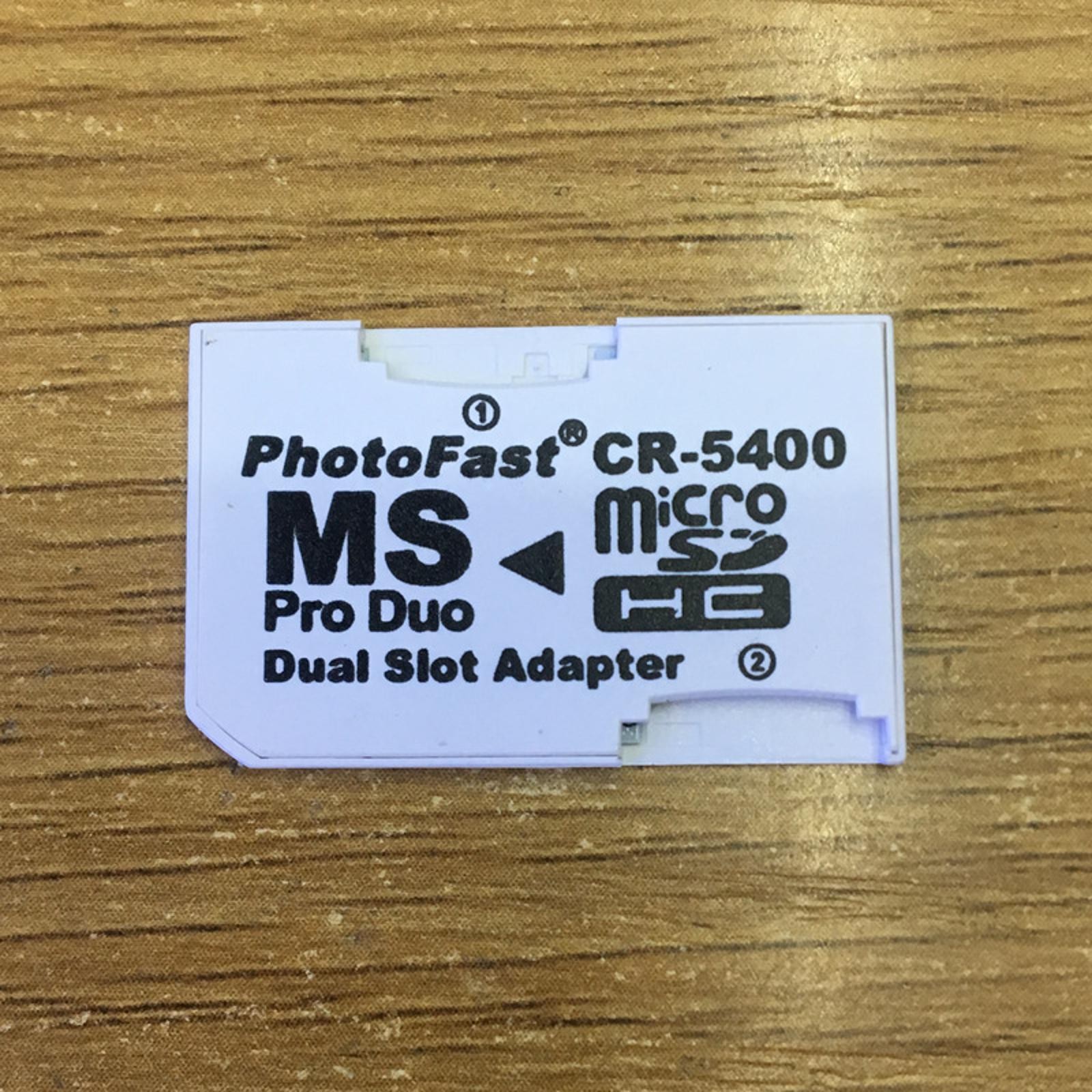 Dual Micro SD TF To Memory Stick Converter MS Pro Duo PSP Card 2 Slot Adapter t