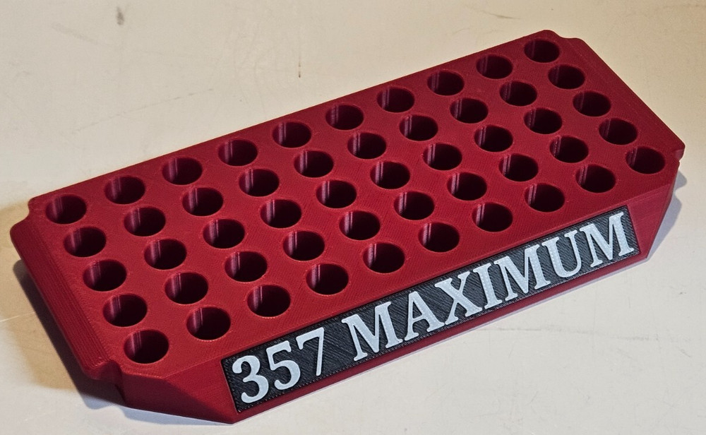 Reloading Tray for 357 Maximum or similar size - Select Color
