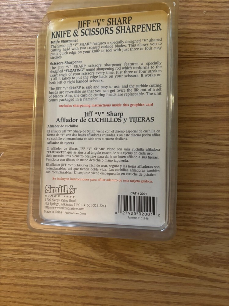 SMITH 10 SECOND SHARPENER MODEL 2001 BRAND NEW