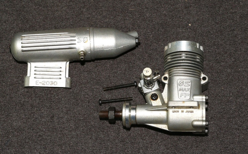 RC Model Airplane Engine O.S. Max FP 20 w E-2030 Muffler