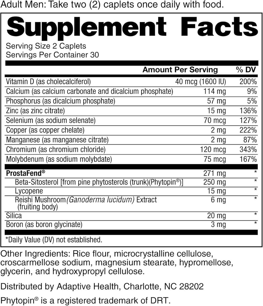Prostate Supplements for Men 60 Count Pack Protaflo Supports Urinary Flow Black