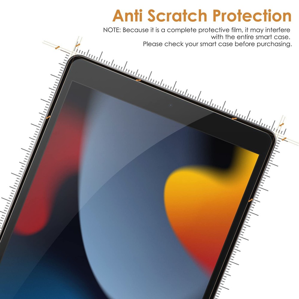 Screen Protector [2-Pack] Compatible with iPad 10.2 2021/2020/2019 (9th/8th/7...