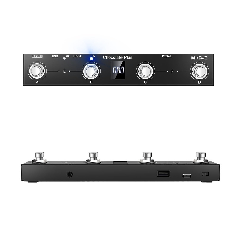 M-VAVE Chocolate Plus Wireless MIDI Foot Controller 4 Midi