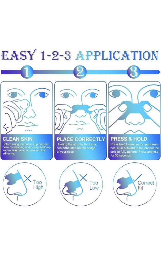 Nasal Strips, Nose Strips for Breathing, 80 Pack,