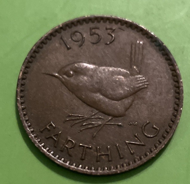 GREAT BRITAIN FARTHING  COIN 1953