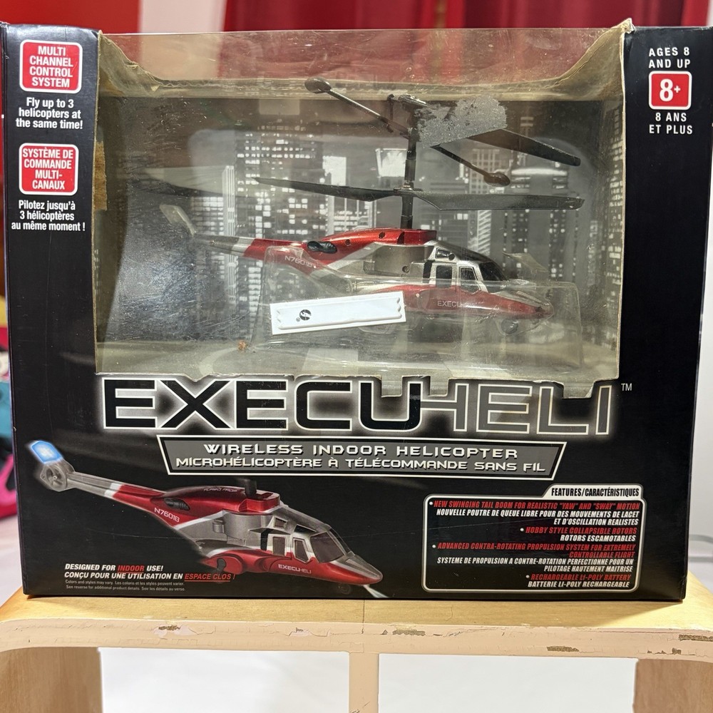 Execuheli Indoor RC Wireless Helicopter Toy RED