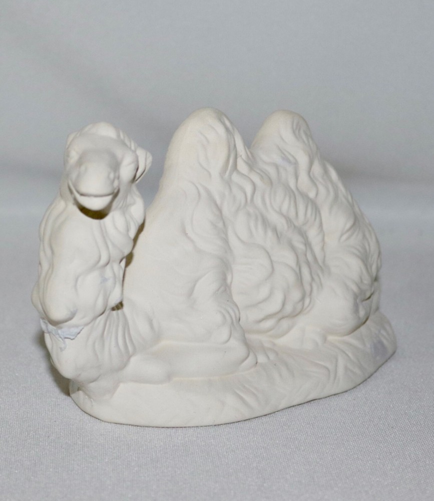 Ceramic Nativity 8” Set Accessory ~ Camel Sitting~ Ready To Paint