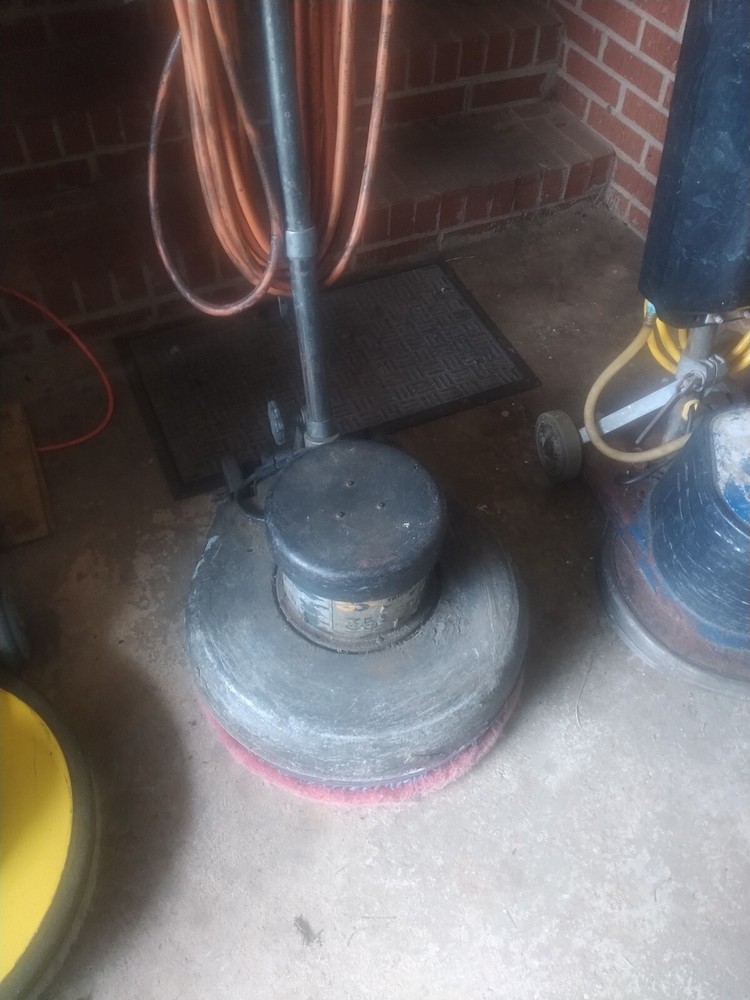 stripping waxing walk behind floor machine