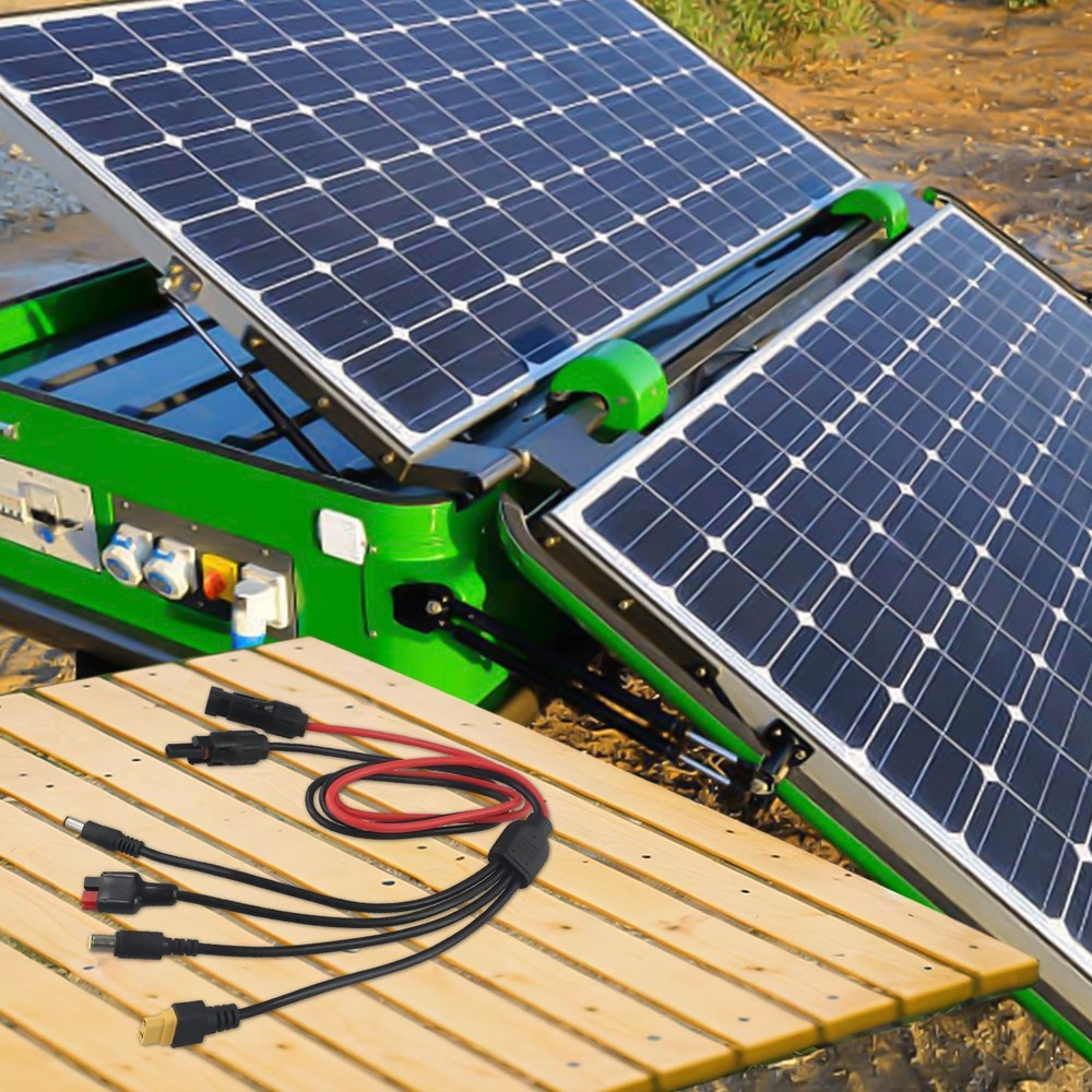 Multifunctional Solar Panel Extension Cable 4 Connectors in 1 Splitter