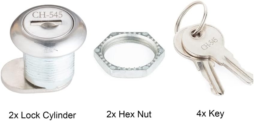 Tool Box Lock, 2 Pack Truck Lock Replacement, Locks Silver