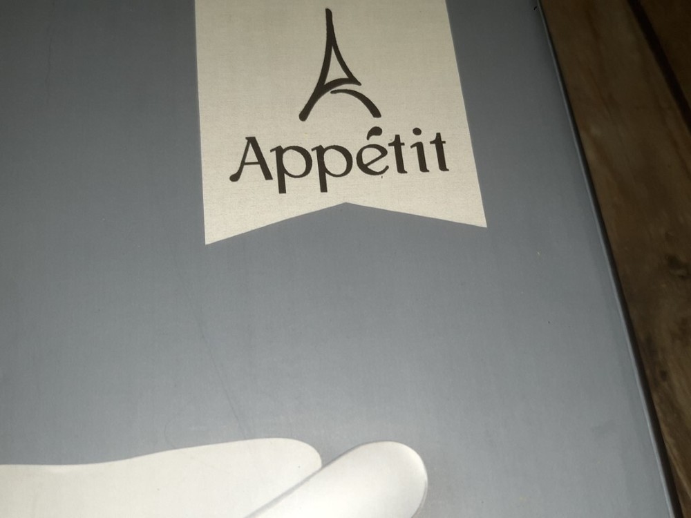 Appetit Square Stoneware Baking Dish w/Stainless Serving Spoon White NEW