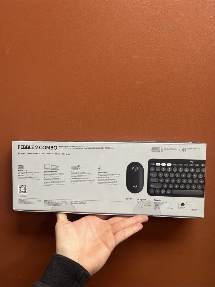New Logitech 920-012061 Pebble 2 Combo Keyboard & Mouse