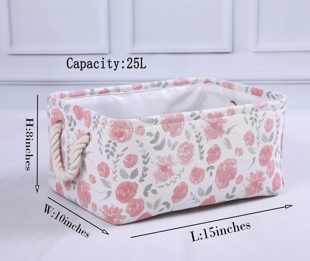 Rectangular Storage Basket Collapsible Organizer Bin Waterproof for Organizin...