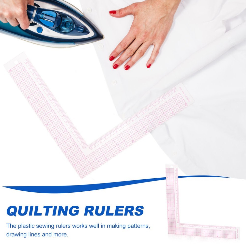 2Pcs Tailor Ruler Square Curve Ruler for Sewing and Quilting Tools