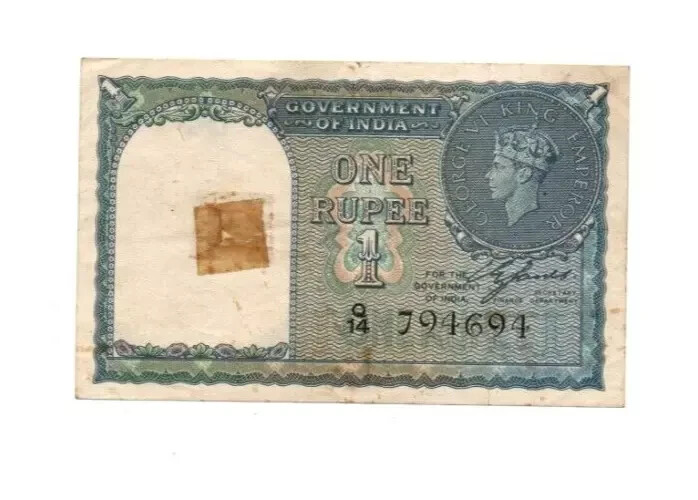 1944 - British India -1 Rupee- PICK-25
