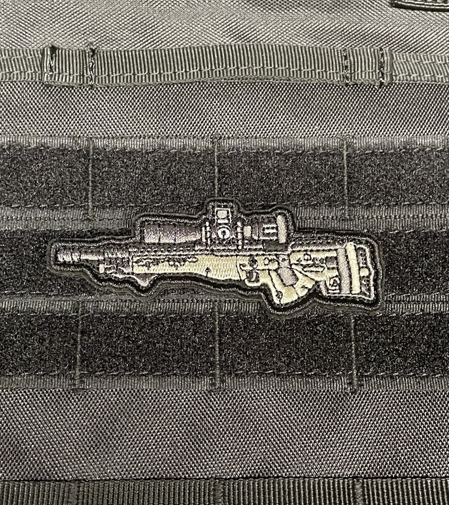 Sniper Rifle L96 LMS Army Weapon Tactical Morale Patch Hook Loop
